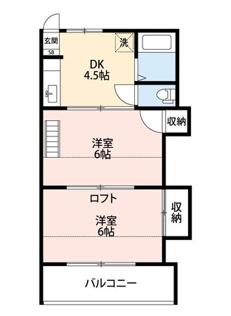 大吉アパートメント東松山の物件間取画像